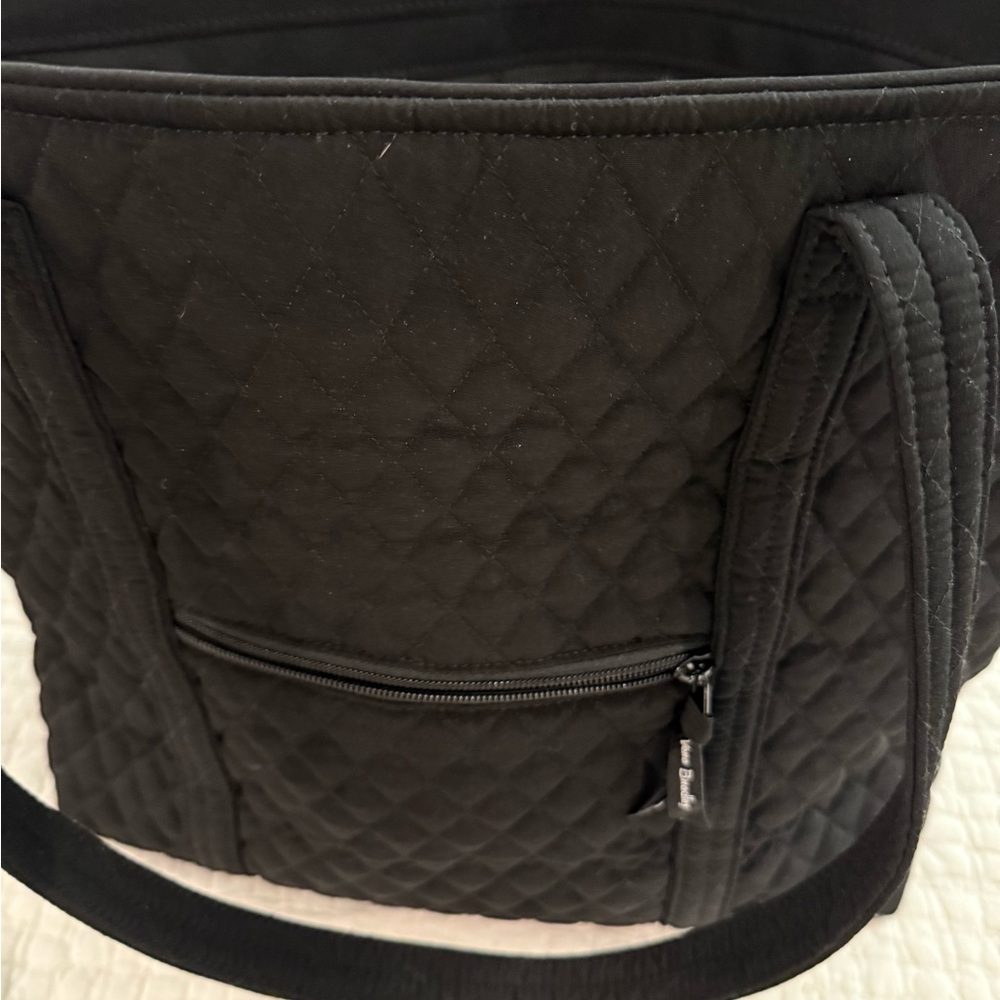 Vera Bradley Black Quilted Travel Tote Bag - Picture 7 of 7